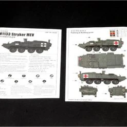 01559 | Trumpeter 1/35 M1133 Stryker Medical Evacuation Vehicle Scaled Plastic Model Kit -Outlet Crafted Scale Store TRU 01559 57 1200x800 1