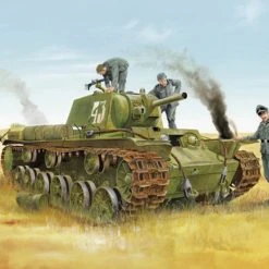 01565 | Trumpeter 1/35 Soviet KV-8 Heavy Tank Scaled Plastic Model Kit -Outlet Crafted Scale Store TRU 01565 51 1200x800 1