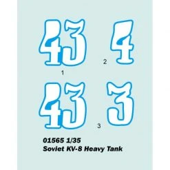 01565 | Trumpeter 1/35 Soviet KV-8 Heavy Tank Scaled Plastic Model Kit -Outlet Crafted Scale Store TRU 01565 53 1200x800 1