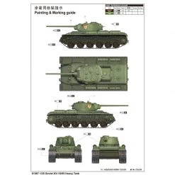 01567 | Trumpeter 1/35 Soviet KV-1S/85 Heavy Tank Scaled Plastic Model Kit -Outlet Crafted Scale Store TRU 01567 12 1200x800 1