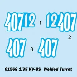 01568 | Trumpeter 1/35 Soviet KV-8S Welded Turret Tank Scaled Plastic Model Kit -Outlet Crafted Scale Store TRU 01568 03 1200x800 1