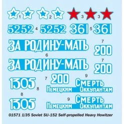 01571 | Trumpeter 1/35 Soviet SU-152 Heavy Self-Propelled Gun Scaled Plastic Model Kit -Outlet Crafted Scale Store TRU 01571 57 1200x800 1