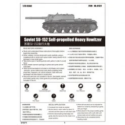 01571 | Trumpeter 1/35 Soviet SU-152 Heavy Self-Propelled Gun Scaled Plastic Model Kit -Outlet Crafted Scale Store TRU 01571 59 1200x800 1