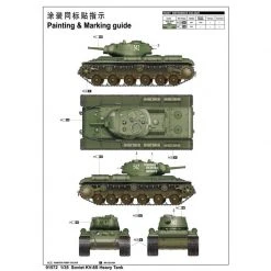 01572 | Trumpeter 1/35 Soviet KV-8S Heavy Tank Scaled Plastic Model Kit -Outlet Crafted Scale Store TRU 01572 04 1200x800 1