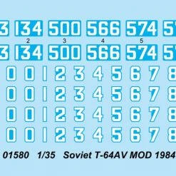 01580 | Trumpeter 1/35 Soviet 1984 T-64AV Tank Scaled Plastic Model Kit -Outlet Crafted Scale Store TRU 01580 52 1200x800 1