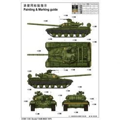 01581 | Trumpeter 1/35 Soviet 1975 T-64B Tank Scaled Plastic Model Kit -Outlet Crafted Scale Store TRU 01581 54 1200x800 1