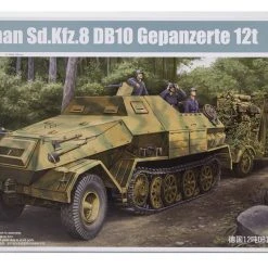01584 | Trumpeter 1/35 German Sd.Kfz.8 DB10 Armoured 12 Ton Artillery Half-track Scaled Plastic Model Kit