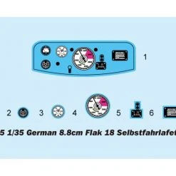 01585 | Trumpeter 1/35 German 8.8cm Flak 18 Selbstfahrlafette Half-Track Self-Propelled Gun Scaled Plastic Model Kit -Outlet Crafted Scale Store TRU 01585 53 1200x800 1