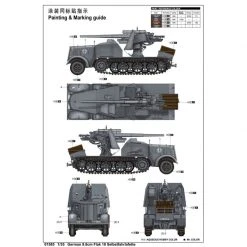 01585 | Trumpeter 1/35 German 8.8cm Flak 18 Selbstfahrlafette Half-Track Self-Propelled Gun Scaled Plastic Model Kit -Outlet Crafted Scale Store TRU 01585 54 1200x800 1