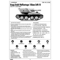 01586 | Trumpeter 1/35 Krupp/Ardelt Waffentrager 105mm LeFH-18 Self-Propelled Gun Scaled Plastic Model Kit -Outlet Crafted Scale Store TRU 01586 53 1200x800 1