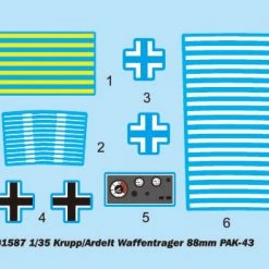 01587 | Trumpeter 1/35 German Krupp/Adrelt Waffentrager 88mm Pak-43 Self-Propelled Gun Scaled Plastic Model Kit -Outlet Crafted Scale Store TRU 01587 53 1200x800 1