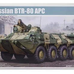 01594 | Trumpeter 1/35 Russian BTR-80 Armoured Personnel Carrier Vehicle Scaled Plastic Model Kit