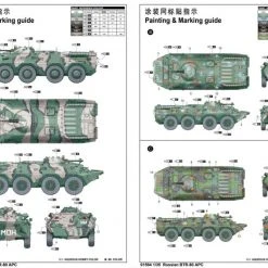 01594 | Trumpeter 1/35 Russian BTR-80 Armoured Personnel Carrier Vehicle Scaled Plastic Model Kit -Outlet Crafted Scale Store TRU 01594 55 1200x800 1