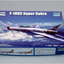 01648 | Trumpeter 1/72 North American F-100C Super Sabre Fighter Jet Scaled Plastic Model Kit -Outlet Crafted Scale Store TRU 01648 57 1200x800 1