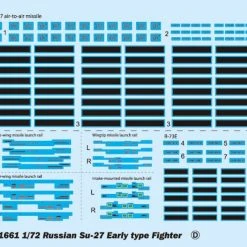 01661 | Trumpeter 1/72 Su-27 Early Type Fighter Jet Scaled Plastic Model Kit -Outlet Crafted Scale Store TRU 01661 54 1200x800 1