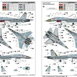 01661 | Trumpeter 1/72 Su-27 Early Type Fighter Jet Scaled Plastic Model Kit -Outlet Crafted Scale Store TRU 01661 61 1200x800 1