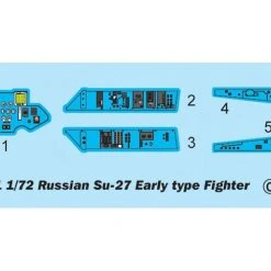 01661 | Trumpeter 1/72 Su-27 Early Type Fighter Jet Scaled Plastic Model Kit -Outlet Crafted Scale Store TRU 01661 64 1200x800 1