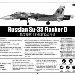 01667 | Trumpeter 1/72 Russian Su-33 Flanker D Fighter Jet Scaled Plastic Model Kit -Outlet Crafted Scale Store TRU 01667 55 1200x800 1