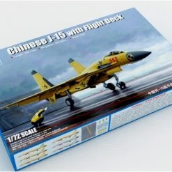 01670 | Trumpeter 1/72 Chinese J-15 Fighter Jet W/ Flight Deck Scaled Plastic Model Kit -Outlet Crafted Scale Store TRU 01670 53 1200x800 1