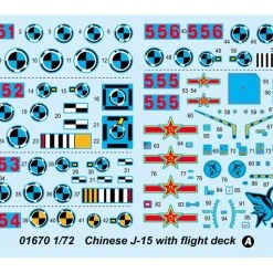 01670 | Trumpeter 1/72 Chinese J-15 Fighter Jet W/ Flight Deck Scaled Plastic Model Kit -Outlet Crafted Scale Store TRU 01670 54 1200x800 1