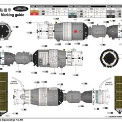 01671 | Trumpeter 1/72 Chinese Spaceship #10 (Pre Painted) Scaled Plastic Model Kit -Outlet Crafted Scale Store TRU 01671 53 1200x800 1