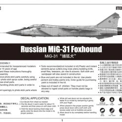 01679 | Trumpeter 1/72 Russian MiG-31 Foxhound Fighter Jet Scaled Plastic Model Kit -Outlet Crafted Scale Store TRU 01679 55 1200x800 1