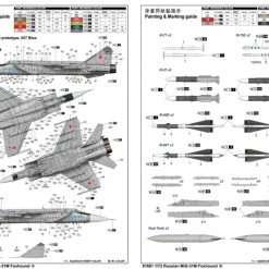 01681 | Trumpeter 1/72 Russian MiG-31M Foxhound Jet Scaled Plastic Model Kit -Outlet Crafted Scale Store TRU 01681 55 1200x800 1