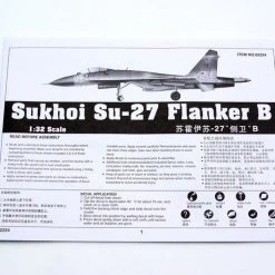 02224 | Trumpeter 1/32 Sukhoi Su-27 Flanker B Fighter Jet Scaled Plastic Model Kit -Outlet Crafted Scale Store TRU 02224 53 1200x800 1
