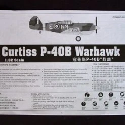 02228 | Trumpeter 1/32 Curtiss P-40B Warhawk Tomahawk Mk. II A Fighter Scaled Plastic Model Kit -Outlet Crafted Scale Store TRU 02228 56 1200x800 1