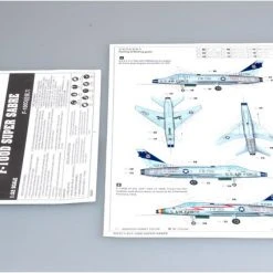02232 | Trumpeter 1/32 North American F-100D Super Sabre Fighter Jet Scaled Plastic Model Kit -Outlet Crafted Scale Store TRU 02232 61 1200x800 1