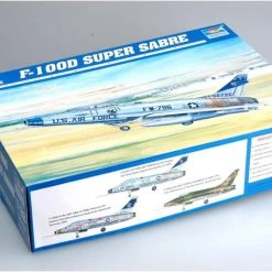02232 | Trumpeter 1/32 North American F-100D Super Sabre Fighter Jet Scaled Plastic Model Kit -Outlet Crafted Scale Store TRU 02232 65 1200x800 1