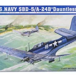 02243 | Trumpeter 1/32 U.S Navy SBD-5/A-24B Dauntless Bomber Scaled Plastic Model Kit