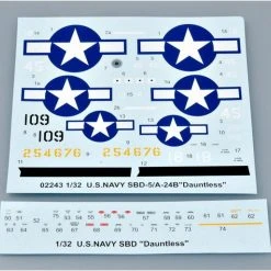 02243 | Trumpeter 1/32 U.S Navy SBD-5/A-24B Dauntless Bomber Scaled Plastic Model Kit -Outlet Crafted Scale Store TRU 02243 69 1200x800 1