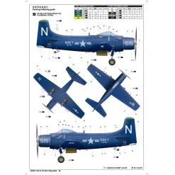 02252 | Trumpeter 1/32 A-1D AD-4 Skyraider Bomber Scaled Plastic Model Kit -Outlet Crafted Scale Store TRU 02252 53 1200x800 1