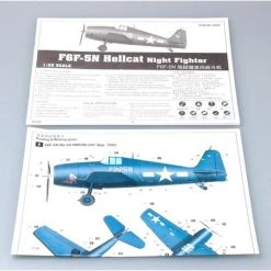 02259 | Trumpeter 1/32 F6F-5N Hellcat Night Fighter Scaled Plastic Model Kit -Outlet Crafted Scale Store TRU 02259 54 1200x800 1