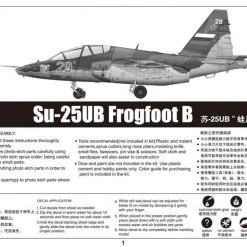 02277 | Trumpeter 1/32 Su-25UB Frogfoot B Jet Scaled Plastic Model Kit -Outlet Crafted Scale Store TRU 02277 68 1200x800 1