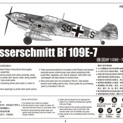 02291 | Trumpeter 1/32 Messerschmitt Bf 109E-7 Fighter Scaled Plastic Model Kit -Outlet Crafted Scale Store TRU 02291 53 1200x800 1