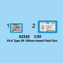 02335 | Trumpeter 1/35 PLA Type 59 130 Towed Field Gun Scaled Plastic Model Kit -Outlet Crafted Scale Store TRU 02335 59 1200x800 1