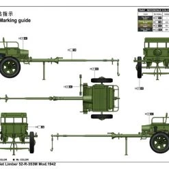 02345 | Trumpeter 1/35 Soviet 1942 Limber 52-R-353M Scaled Plastic Model Kit -Outlet Crafted Scale Store TRU 02345 52 1200x800 1