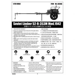 02345 | Trumpeter 1/35 Soviet 1942 Limber 52-R-353M Scaled Plastic Model Kit -Outlet Crafted Scale Store TRU 02345 53 1200x800 1