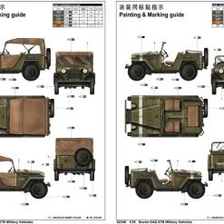 02346 | Trumpeter 1/35 Soviet GAZ-67B Military Staff Car Scaled Plastic Model Kit -Outlet Crafted Scale Store TRU 02346 54 1200x800 1