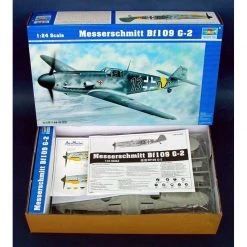 02406 | Trumpeter 1/24 Messerschmitt Bf109 G-2 Fighter Bomber Scaled Plastic Model Kit -Outlet Crafted Scale Store TRU 02406 53 1200x800 1