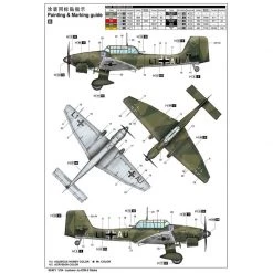 02421 | Trumpeter 1/24 Junkers Ju-87B-2 Stuka Bomber Scaled Plastic Model Kit -Outlet Crafted Scale Store TRU 02421 03 1200x800 1