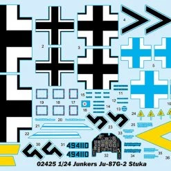 02425 | Trumpeter 1/24 Junkers Ju-87G-2 Stuka Bomber Scaled Plastic Model Kit -Outlet Crafted Scale Store TRU 02425 03 1200x800 1