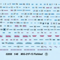 02858 | Trumpeter 1/48 MiG-21F-13 Fishbed Jet Scaled Plastic Model Kit -Outlet Crafted Scale Store TRU 02858 55 1200x800 1