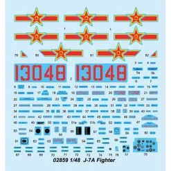 02859 | Trumpeter 1/48 J-7A Fighter Jet Scaled Plastic Model Kit -Outlet Crafted Scale Store TRU 02859 53 1200x800 1