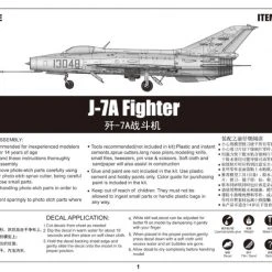 02859 | Trumpeter 1/48 J-7A Fighter Jet Scaled Plastic Model Kit -Outlet Crafted Scale Store TRU 02859 61 1200x800 1