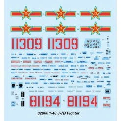 02860 | Trumpeter 1/48 J-7B Fighter Jet Scaled Plastic Model Kit -Outlet Crafted Scale Store TRU 02860 55 1200x800 1