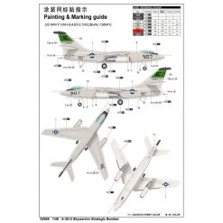 02868 | Trumpeter 1/48 A-3D-2 Skywarrior Strategic Bomber Scaled Plastic Model Kit -Outlet Crafted Scale Store TRU 02868 56 1200x800 1