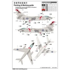 02869 | Trumpeter 1/48 KA-3B-2 Skywarrior Strategic Bomber Scaled Plastic Model Kit -Outlet Crafted Scale Store TRU 02869 06 1200x800 1